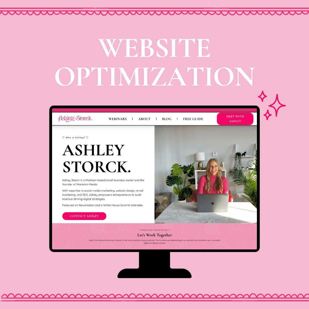 Image of Ashley Storck's Website Optimization Strategies